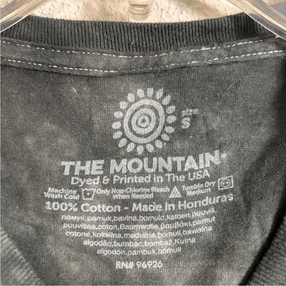 The Mountain Tarot Card Cat Reading Tie Dye Green Black T-Shirt Cotton Size Sm - Picture 4 of 10